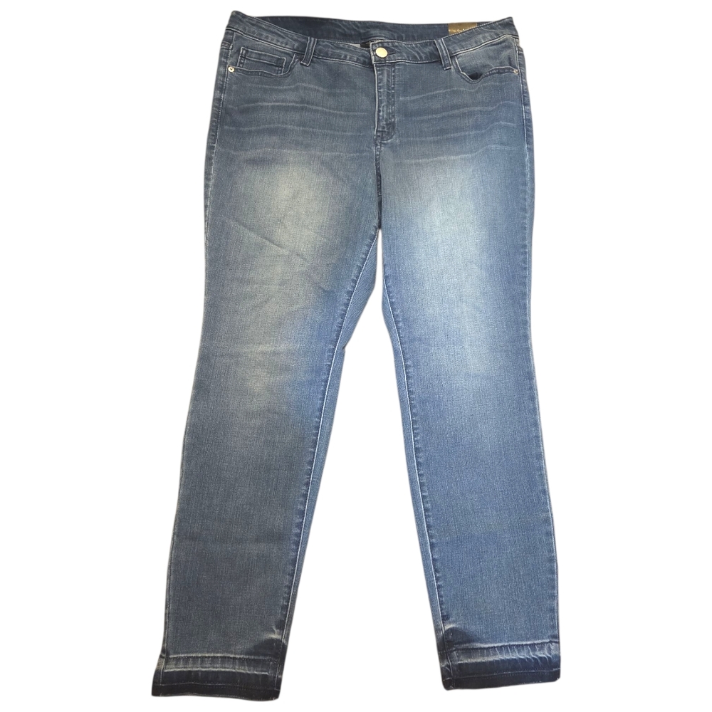 Lane Bryant Blue Straight Leg Jeans with Classic Indigo Finish
